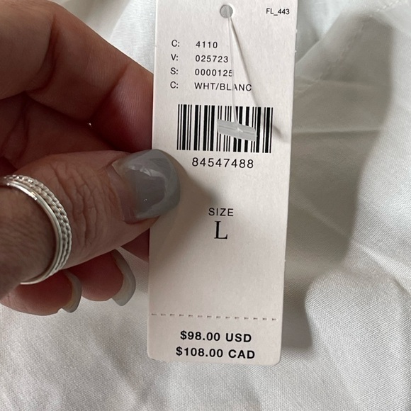 Sunday in Brooklyn Tulle Swing Blouse Anthropologie Button Down Size Large NWT - Picture 10 of 13